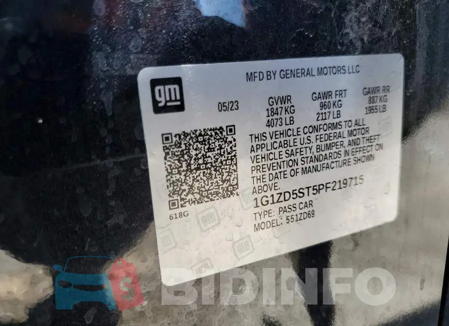 1G1ZD5ST5PF219715 Photo# 12