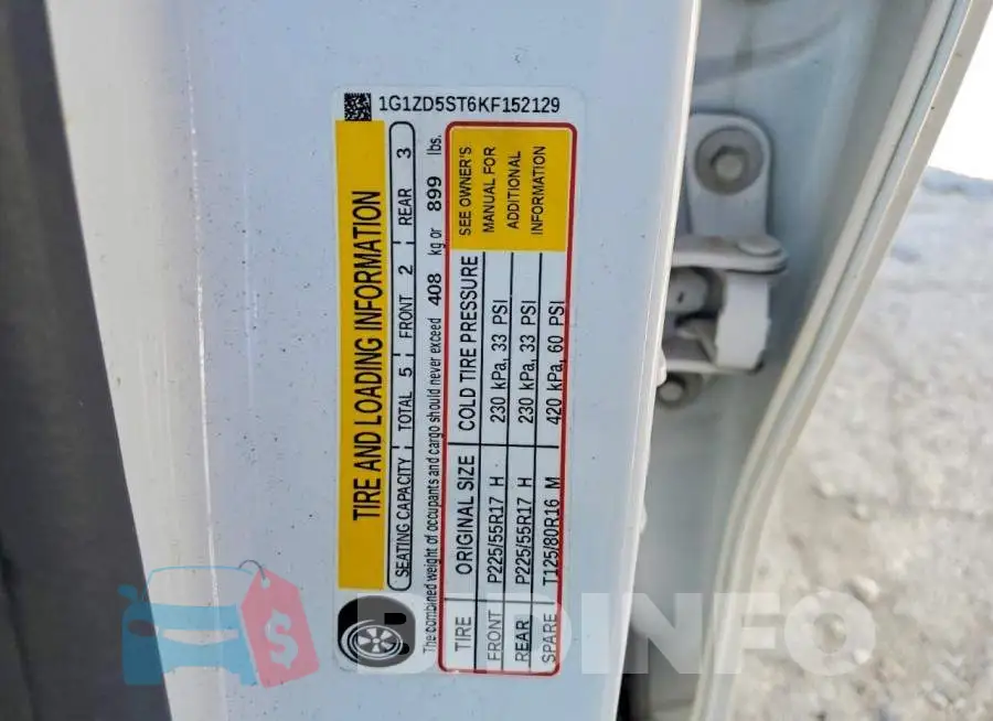 1G1ZD5ST6KF152129 Photo# 12