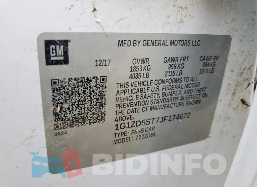 1G1ZD5ST7JF174672 Photo# 12
