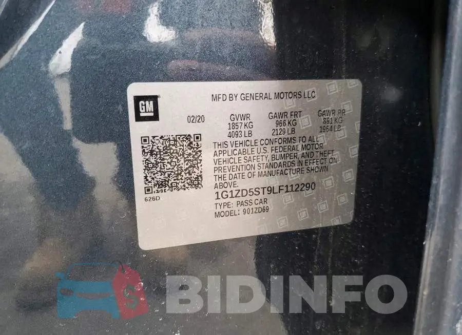 1G1ZD5ST9LF112290 Photo# 12