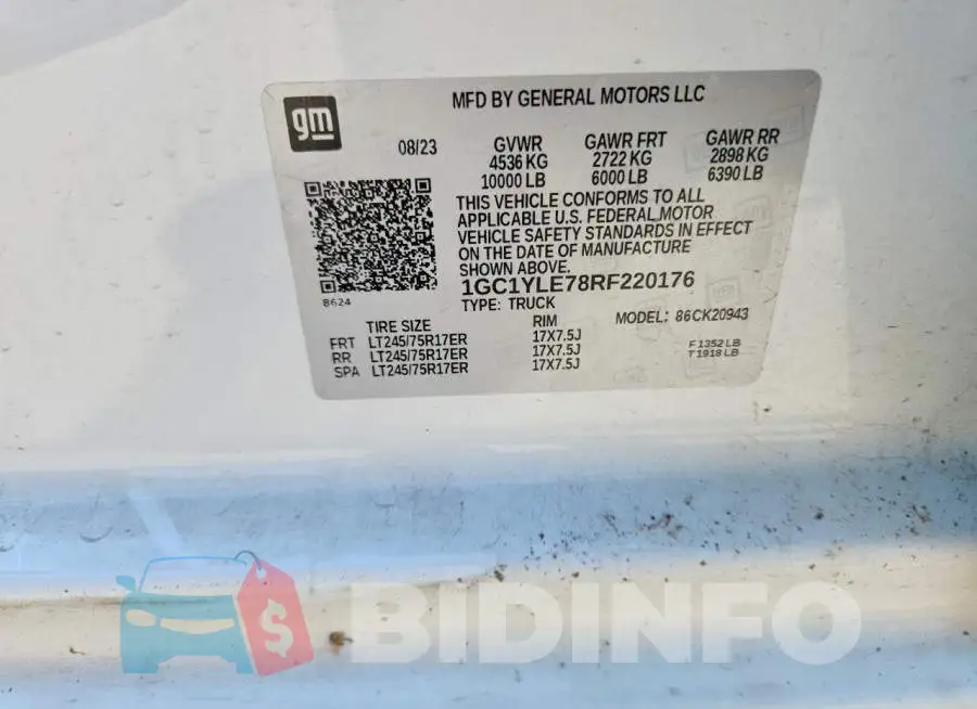 1GC1YLE78RF220176 Photo# 12