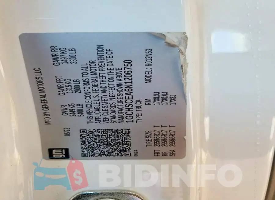 1GCHSCEA6N1206750 Photo# 12