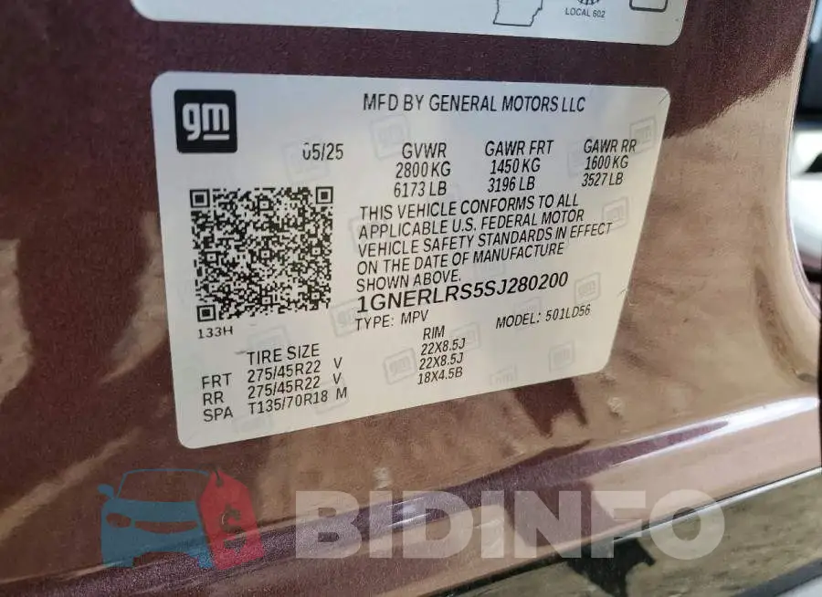 1GNERLRS5SJ280200 Photo# 13