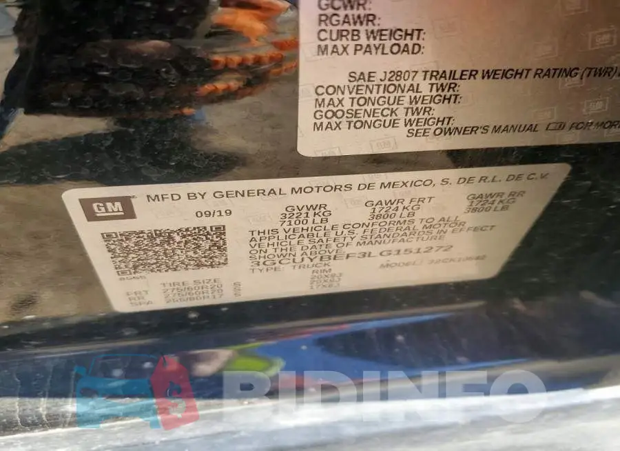 3GCUYBEF3LG151272 Photo# 12