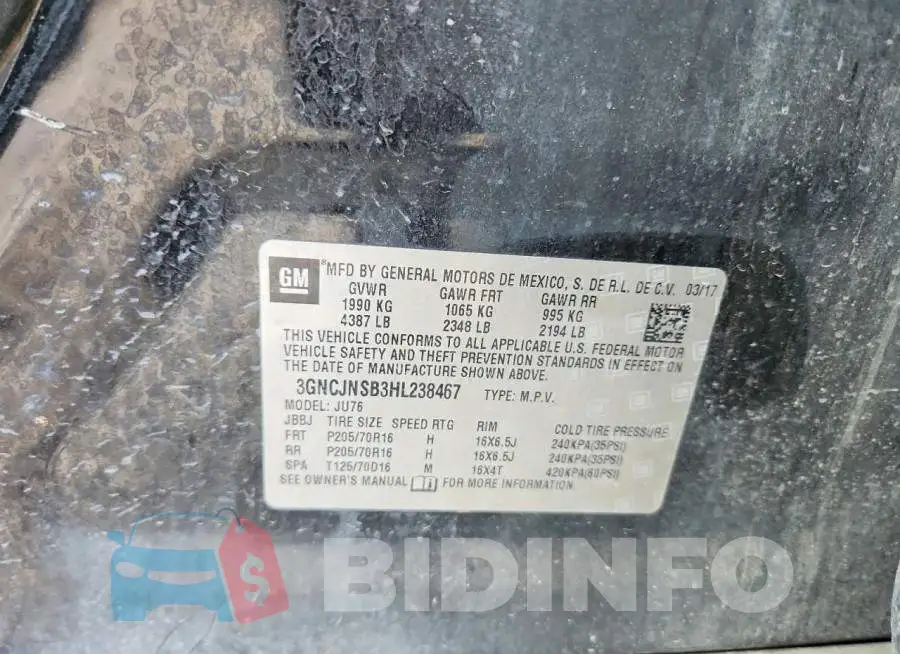 3GNCJNSB3HL238467 Photo# 13