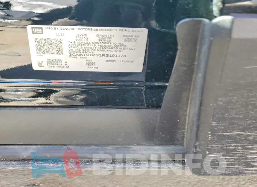 3GNKBDRS1RS191178 Photo# 13