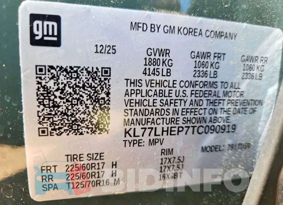 KL77LHEP7TC090919 Photo# 14