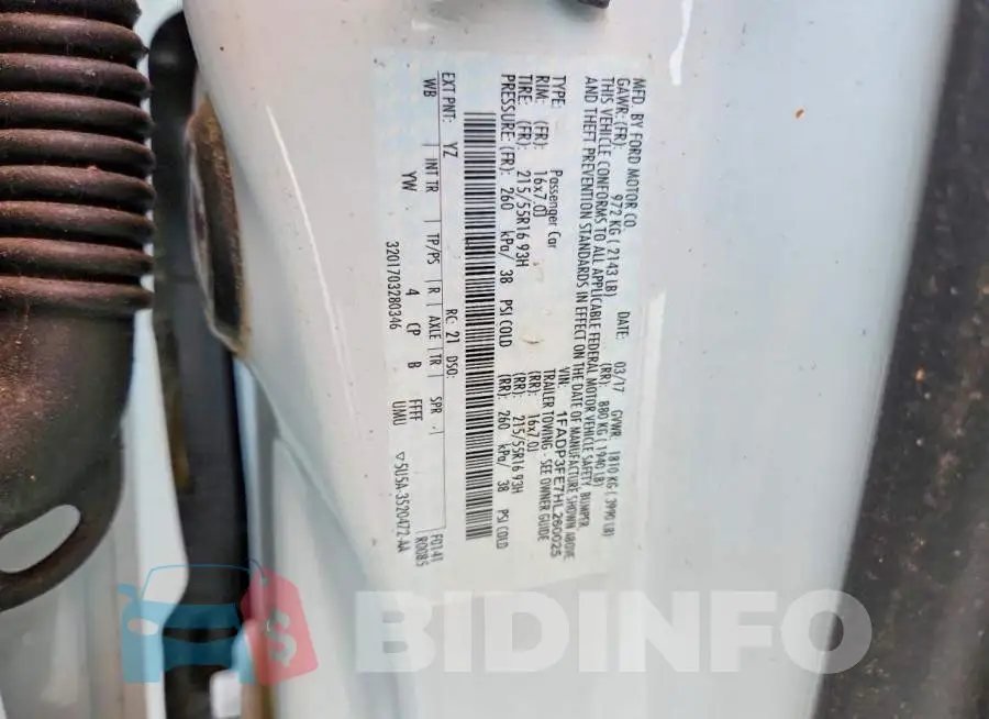 1FADP3FE7HL260025 Photo# 12