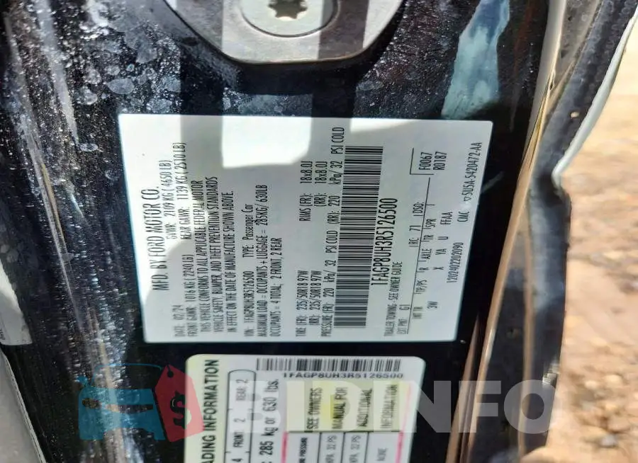 1FAGP8UH3R5126500 Photo# 12