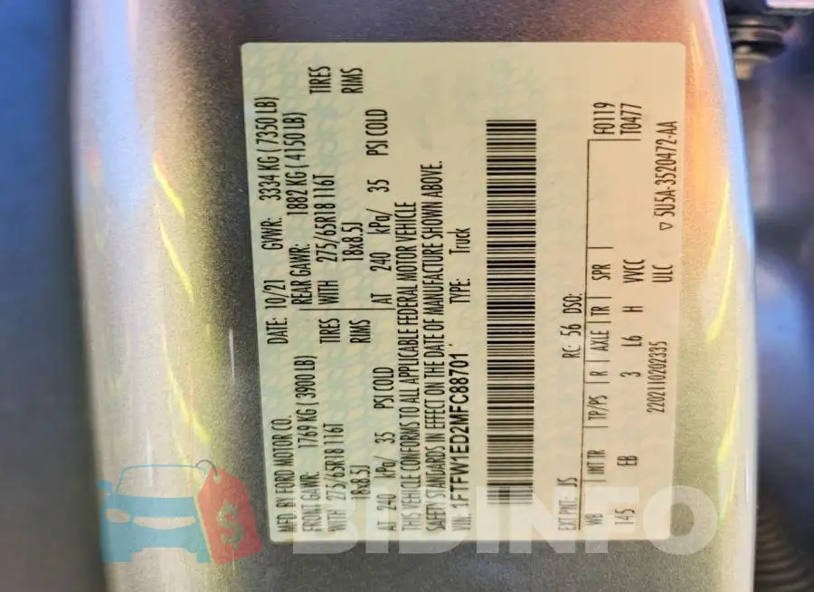 1FTFW1ED2MFC88701 Photo# 12