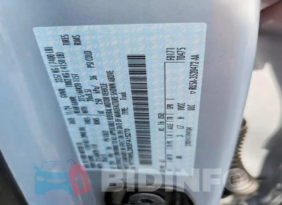 1FTFW5LD8SFA15270 Photo# 13