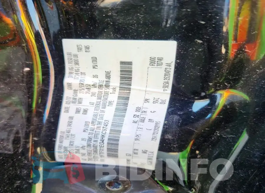 1FTFX1EG4HKC97453 Photo# 12