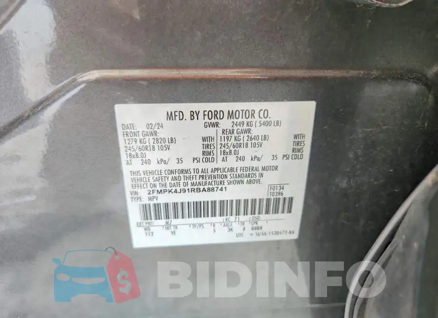 2FMPK4J91RBA88741 Photo# 13
