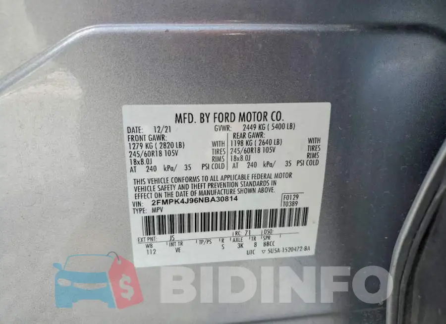 2FMPK4J96NBA30814 Photo# 13