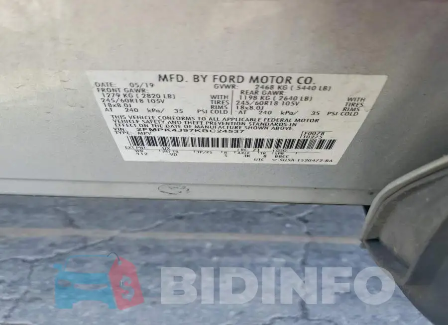 2FMPK4J97KBC24537 Photo# 13