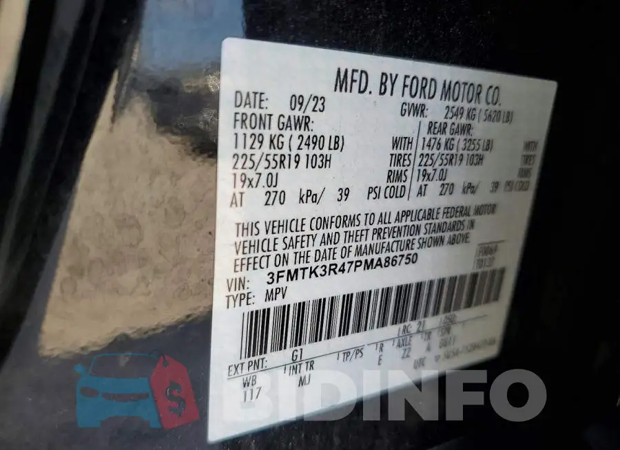 3FMTK3R47PMA86750 Photo# 13