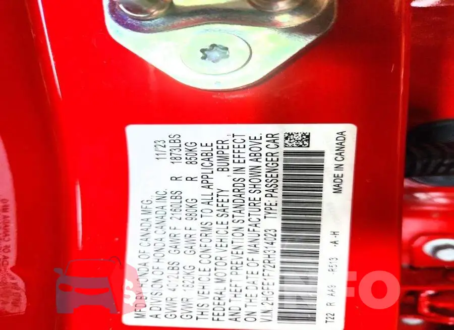 2HGFE1F72RH314023 Photo# 12