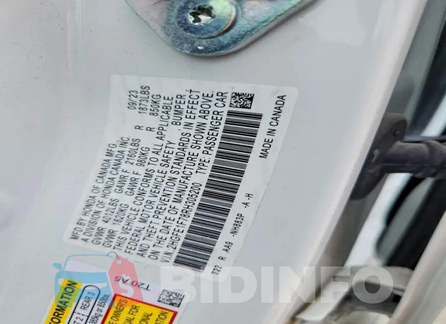 2HGFE1F78RH305200 Photo# 12