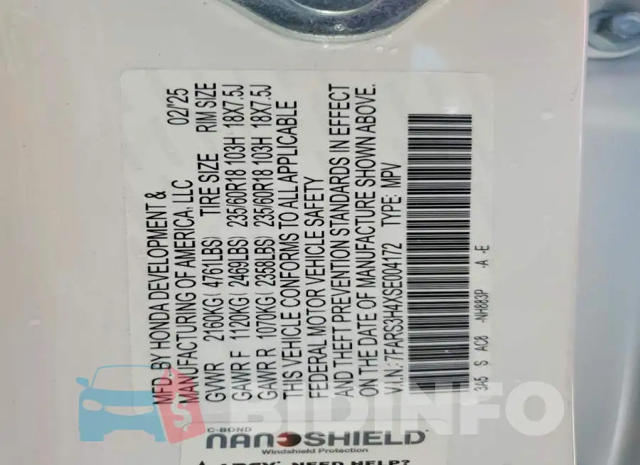 7FARS3H4XSE004172 Photo# 13