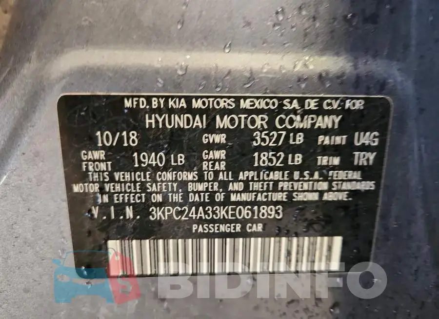 3KPC24A33KE061893 Photo# 13