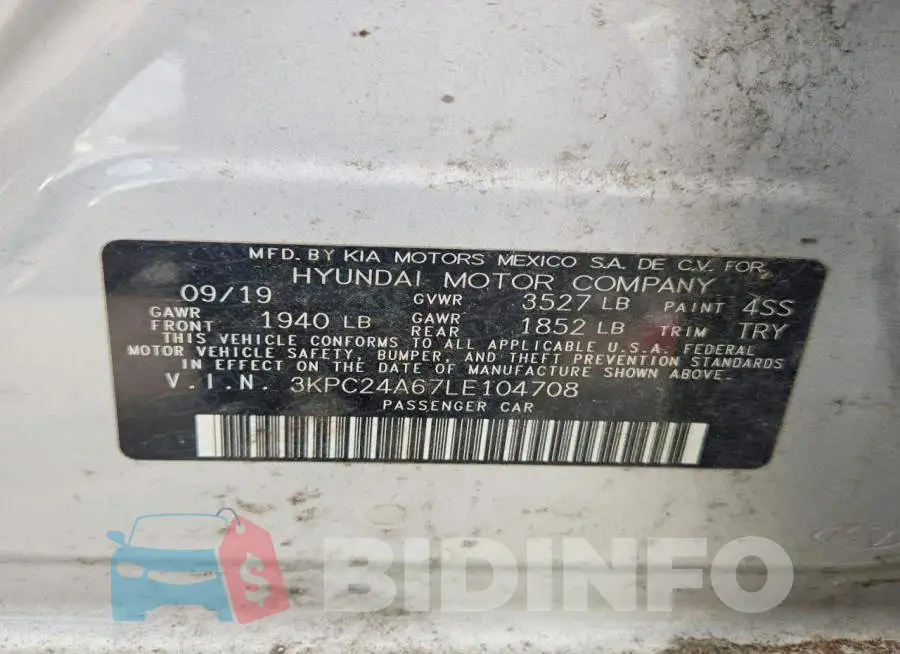 3KPC24A67LE104708 Photo# 12