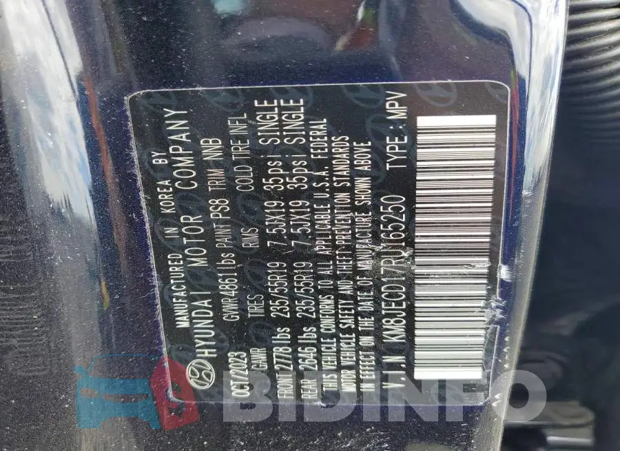 KM8JECD17RU165250 Photo# 13