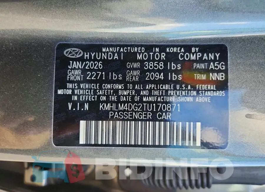 KMHLM4DG2TU170871 Photo# 12