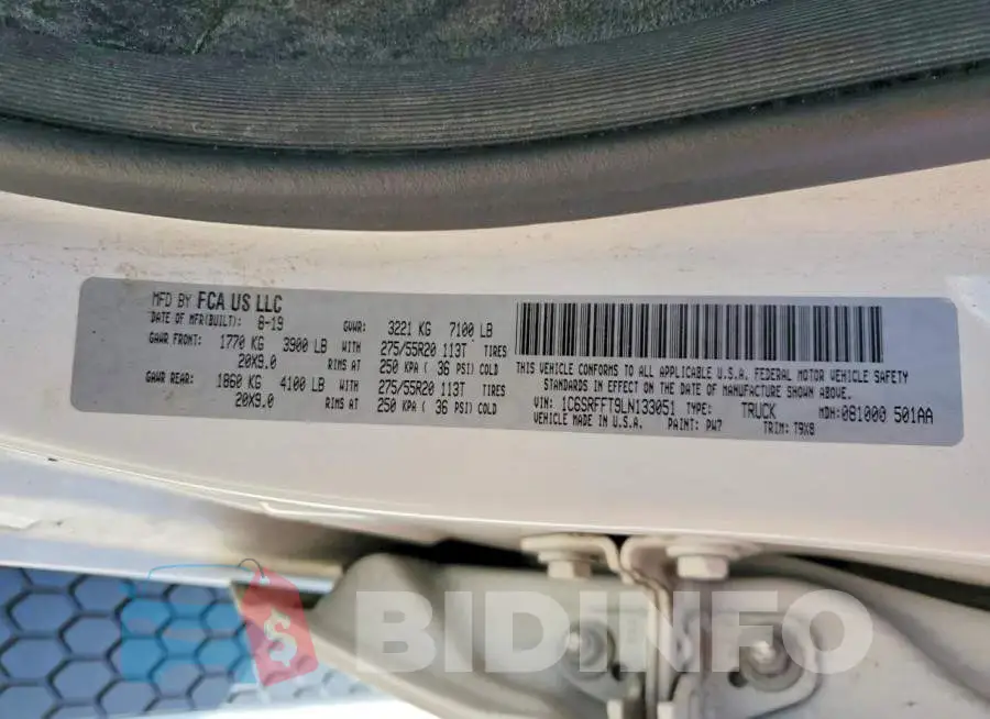 1C6SRFFT9LN133051 Photo# 12