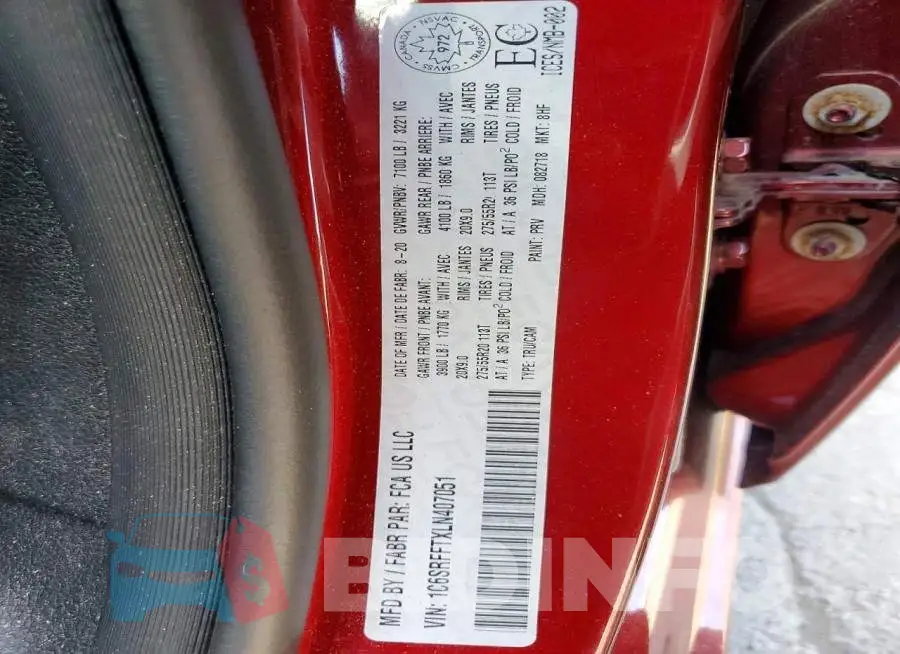 1C6SRFFTXLN407051 Photo# 12