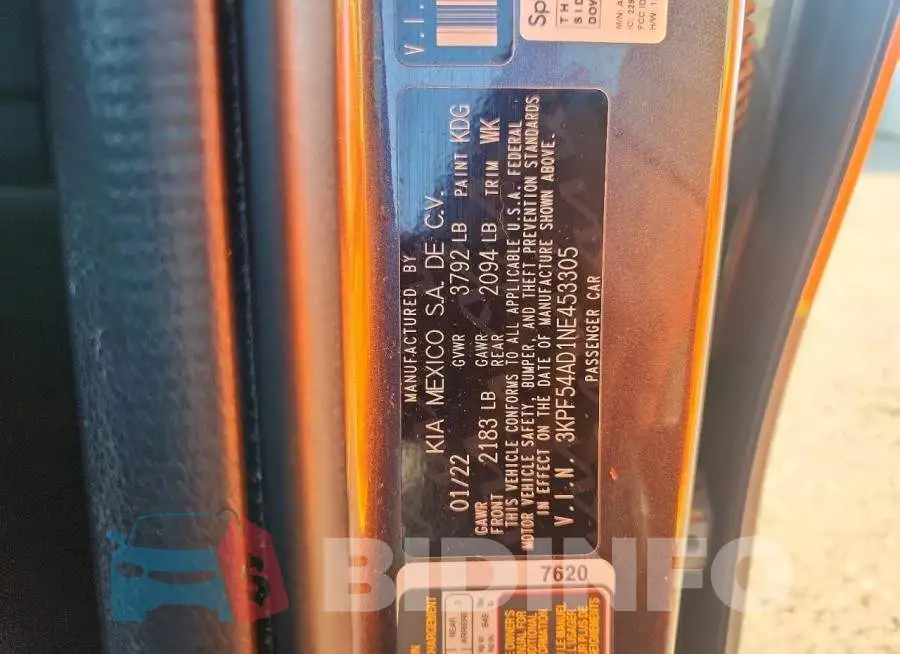 3KPF54AD1NE453305 Photo# 12