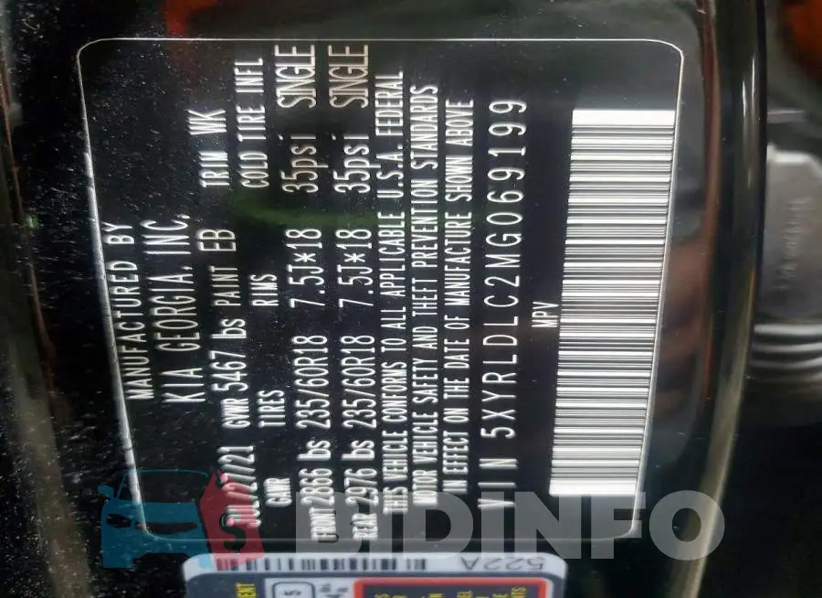 5XYRLDLC2MG069199 Photo# 14