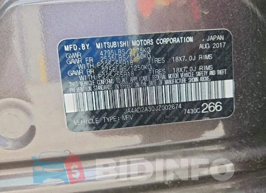 JA4AD2A30JZ002674 Photo# 14