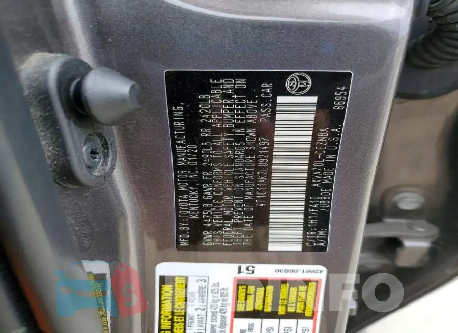 4T1C11AK2LU921497 Photo# 12