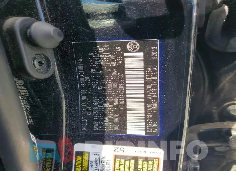 4T1G11AK2LU932937 Photo# 12