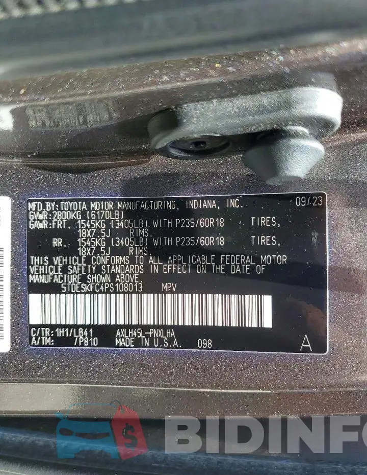5TDESKFC4PS108013 Photo# 13