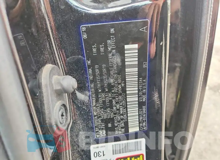 5TDXZ3DC1JS957312 Photo# 14