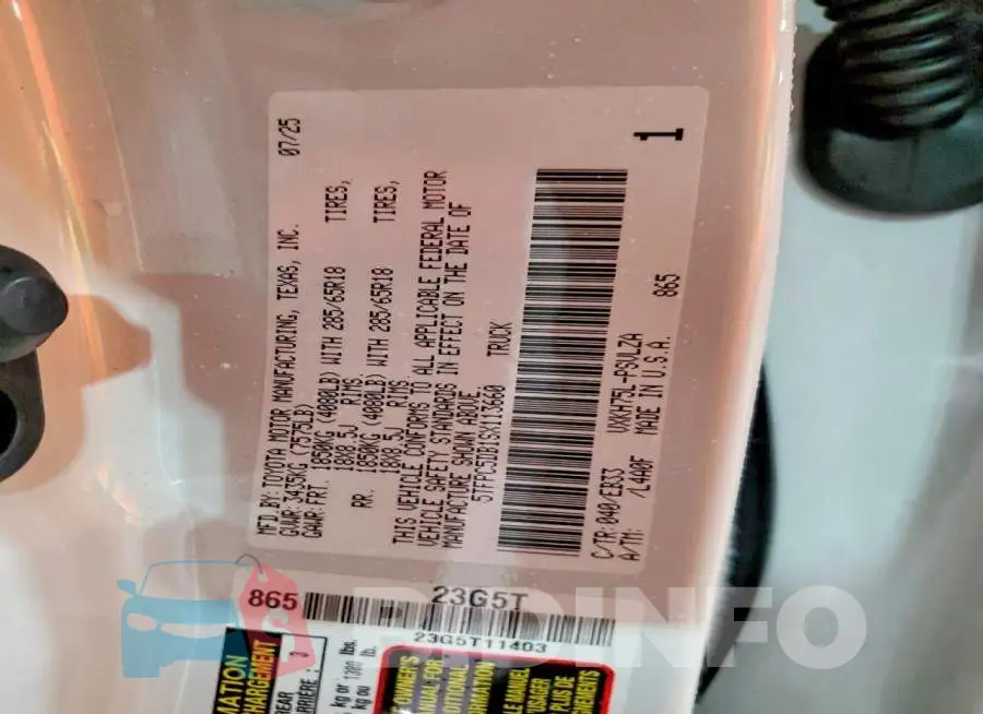 5TFPC5DB1SX113660 Photo# 12