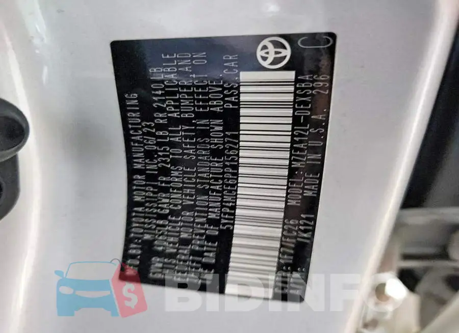 5YFP4MCE6PP156271 Photo# 12