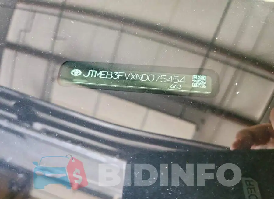 JTMEB3FVXND075454 Photo# 14