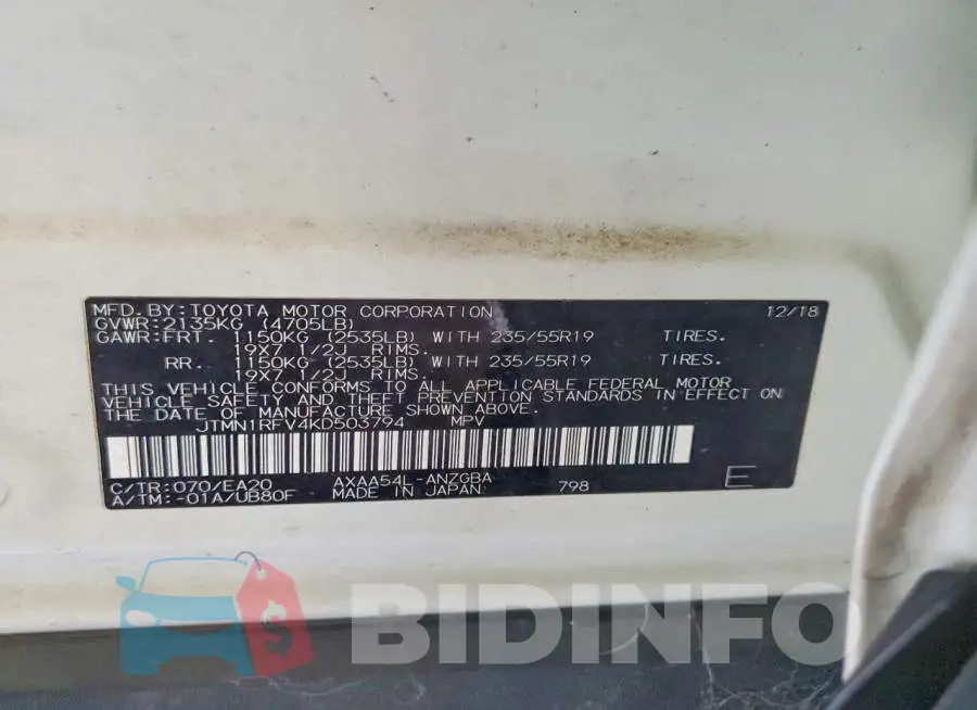 JTMN1RFV4KD503794 Photo# 13