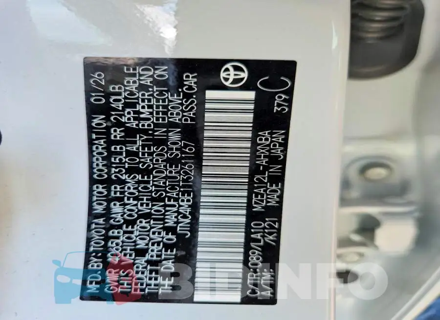 JTNC4MBE1T3261167 Photo# 12