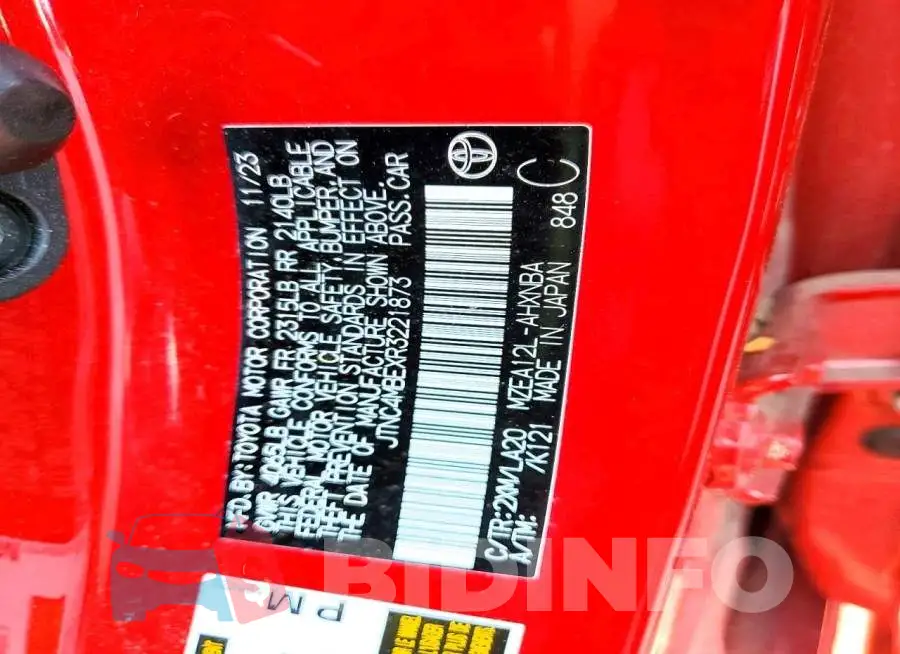 JTNC4MBEXR3221873 Photo# 12