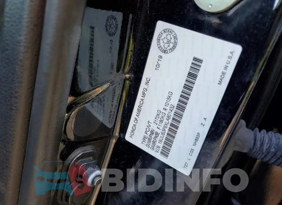 19UUB3F6XLA801432 Photo# 12