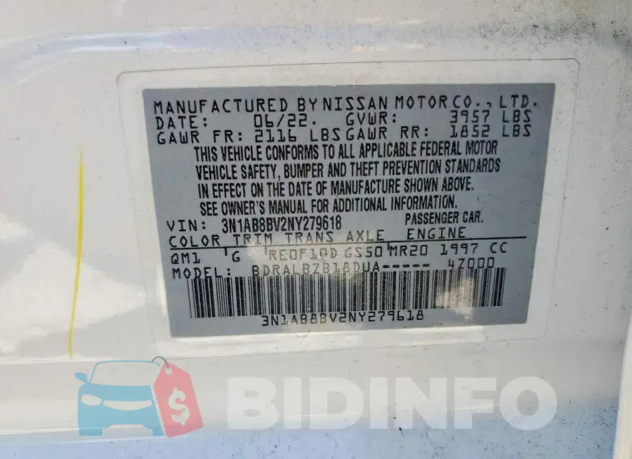 3N1AB8BV2NY279618 Photo# 13