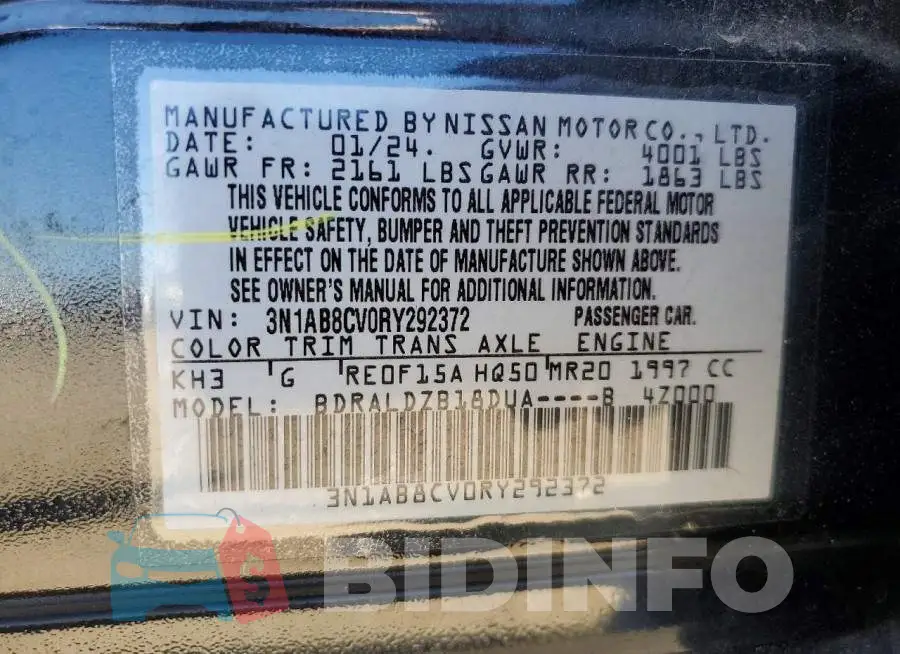 3N1AB8CV0RY292372 Photo# 12