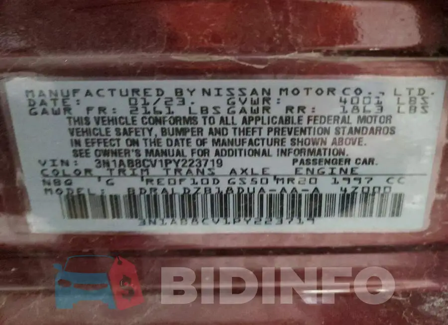 3N1AB8CV1PY223719 Photo# 13