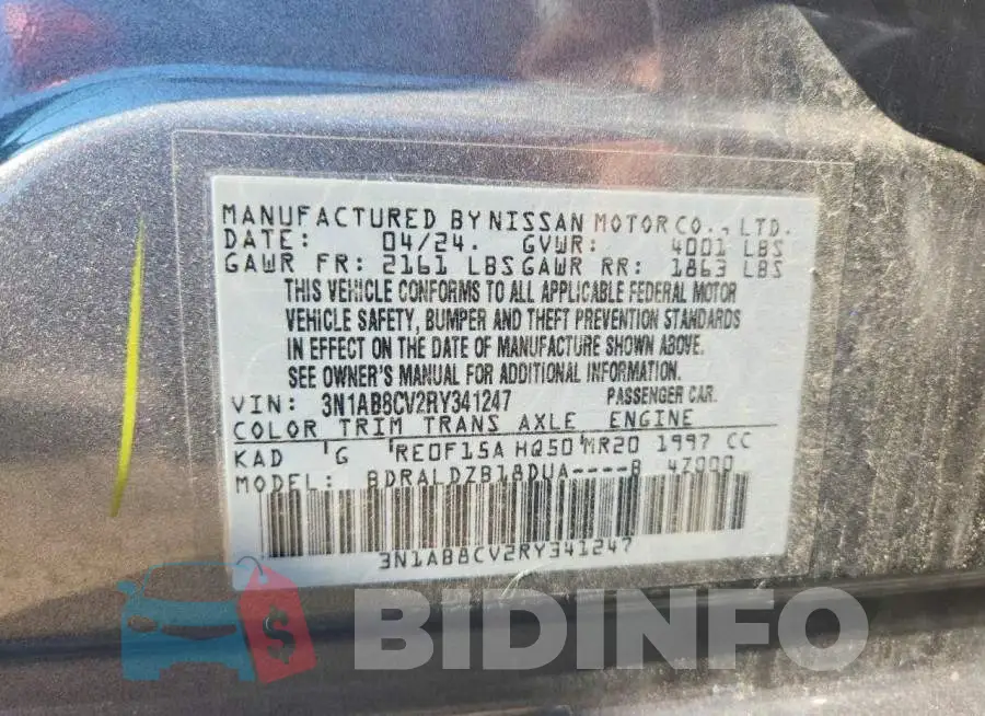 3N1AB8CV2RY341247 Photo# 12