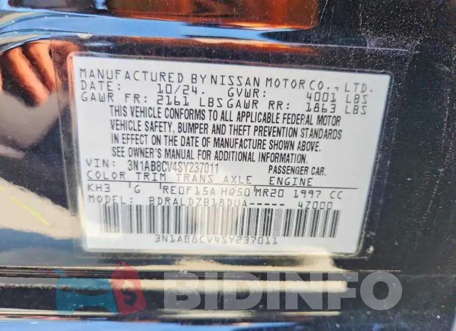3N1AB8CV4SY237011 Photo# 13