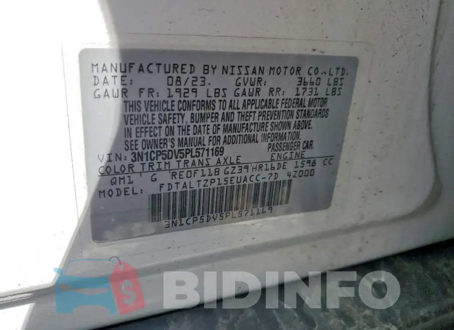 3N1CP5DV5PL571169 Photo# 13