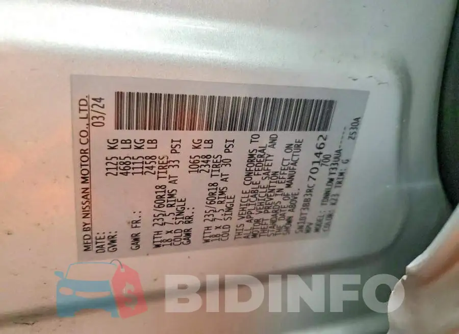 5N1BT3BB3RC701462 Photo# 13
